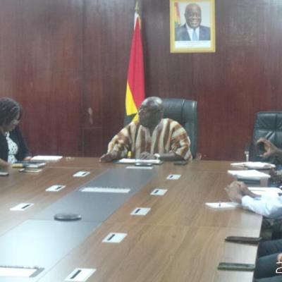 Meeting with the Minister of Environment, Science, Technology & Innovation, Hon Dr Kweku Afriyie Meeting with the Minister of Environment, Science, Technology & Innovation, Hon Dr Kweku Afriyie
