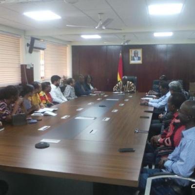 Meeting with the Minister of Environment, Science, Technology & Innovation, Hon Dr Kweku Afriyie Meeting with the Minister of Environment, Science, Technology & Innovation, Hon Dr Kweku Afriyie