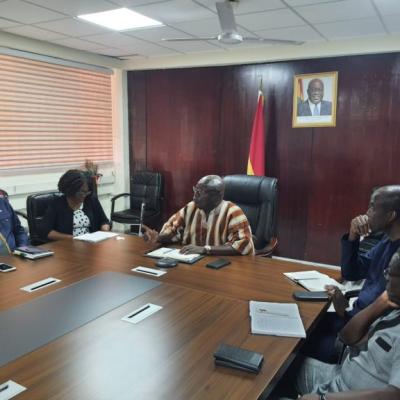 Meeting with the Minister of Environment, Science, Technology & Innovation, Hon Dr Kweku Afriyie Meeting with the Minister of Environment, Science, Technology & Innovation, Hon Dr Kweku Afriyie