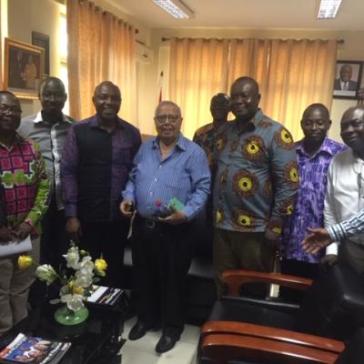 Meeting with the Hon. Deputy Minister for Sanitation and Water Resources the BUSAC Country Director to discuss issues relating to Plastic Waste Meeting with the Hon. Deputy Minister for Sanitation and Water Resources the BUSAC Country Director to discuss issues relating to Plastic Waste